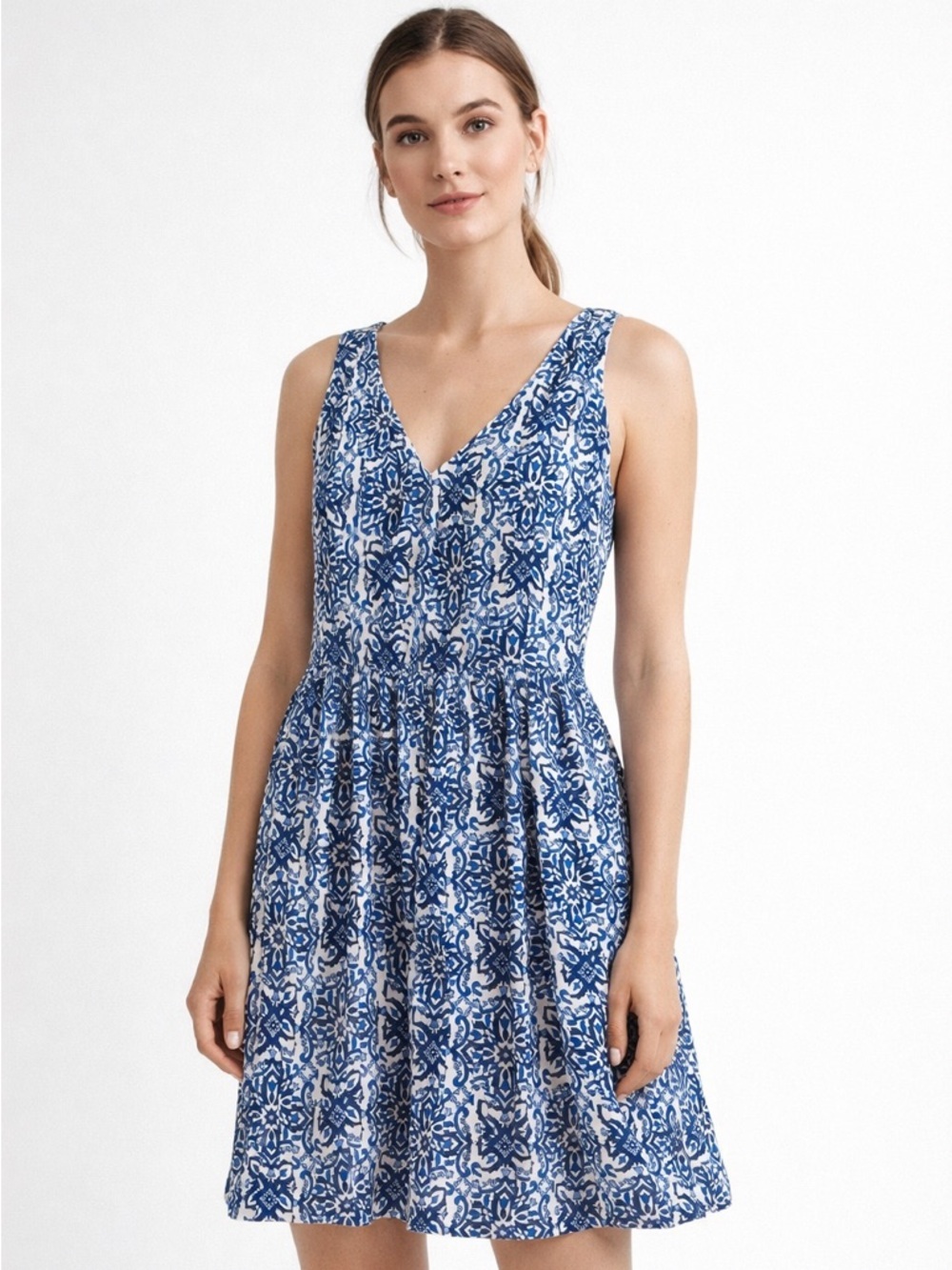 MILLY Moroccan Tile Print Dress